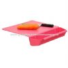 microban antimicrobial plastic cutting board with pp handle